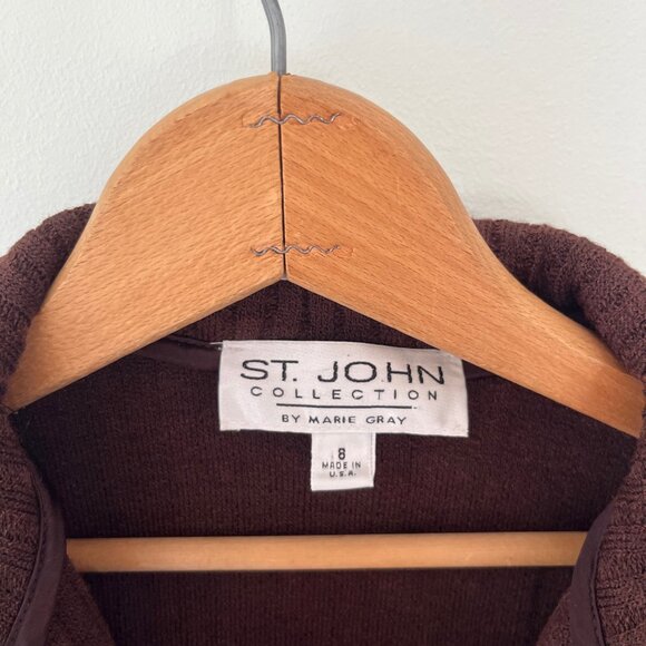 St. John Wool Blend Cardigan Sweater - Picture 3 of 6